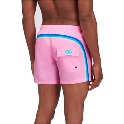 Sundek Mens Elastic Waist Boardshort, Swim Trunks 14" Length 5" Inseam Maillot de Bain Homme - Publicité Sundek Mens Elastic Waist Boardshort, Swim Trunks 14" Length 5" Inseam Maillot de Bain Homme - Publicité