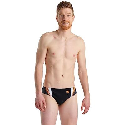 Arena Slip de Bain pour Homme Threefold Brief R, Séchage Rapide, Résistant au Chlore et au Sel, Tissu MaxFit Eco avec Protection UV UPF 50+, Slip de Bain pour Homme avec Doublure Frontale - Publicité Arena Slip de Bain pour Homme Threefold Brief R, Séchage Rapide, Résistant au Chlore et au Sel, Tissu MaxFit Eco avec Protection UV UPF 50+, Slip de Bain pour Homme avec Doublure Frontale - Publicité