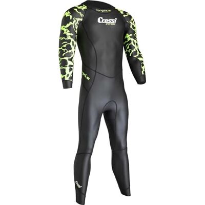 Cressi Kuwae Man Monopiece Swimsuit 2mm Combinaison de Natation Men's, Noir/Vert, L/4 - Publicité Cressi Kuwae Man Monopiece Swimsuit 2mm Combinaison de Natation Men's, Noir/Vert, L/4 - Publicité