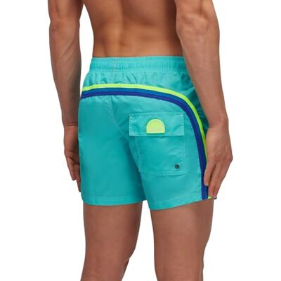 Sundek Mens Elastic Waist Boardshort, Swim Trunks 14" Length 5" Inseam Maillot de Bain Homme - Publicité Sundek Mens Elastic Waist Boardshort, Swim Trunks 14" Length 5" Inseam Maillot de Bain Homme - Publicité
