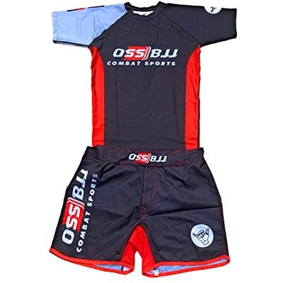 OSS-BJJ Combat Sports OSS Sports Lot de 2 maillots de compression pour homme BJJ, MMA, grappling Kit de compression et short – Rashguard de jiu jitsu, BJJ, sans GI, MMA, Noir, L - Publicité OSS-BJJ Combat Sports OSS Sports Lot de 2 maillots de compression pour homme BJJ, MMA, grappling Kit de compression et short – Rashguard de jiu jitsu, BJJ, sans GI, MMA, Noir, L - Publicité
