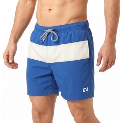 RIPT Performance RIPT Short de Bain Homme Séchage Rapide – Boardshort avec Doublure Mesh, Protection UV50, Short Plage Natation Surf Vacances Été (Bleu Royal/Blanc, XXL) - Publicité RIPT Performance RIPT Short de Bain Homme Séchage Rapide – Boardshort avec Doublure Mesh, Protection UV50, Short Plage Natation Surf Vacances Été (Bleu Royal/Blanc, XXL) - Publicité