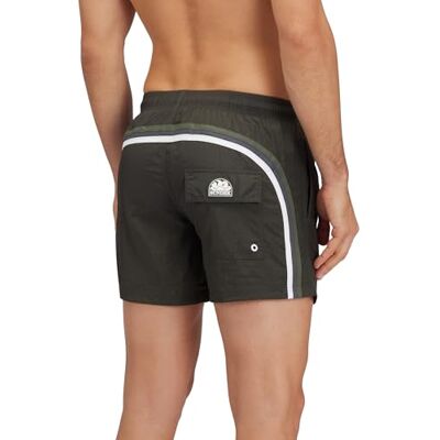 Sundek Short de bain taille élastique pour homme Longueur 35,6 cm Entrejambe 12,7 cm - Publicité Sundek Short de bain taille élastique pour homme Longueur 35,6 cm Entrejambe 12,7 cm - Publicité