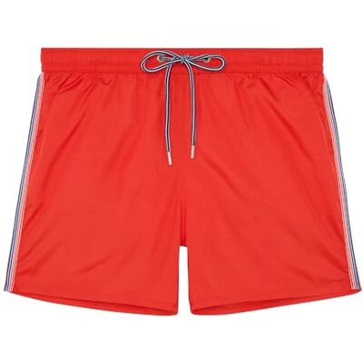 Hom Short de Bain Nautical Cup Board, Rouge Ruban rayé, XL Men's - Publicité Hom Short de Bain Nautical Cup Board, Rouge Ruban rayé, XL Men's - Publicité