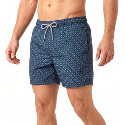 RIPT Performance RIPT Short de Bain Homme Séchage Rapide – Boardshort avec Doublure Mesh, Protection UV50, Short Plage Natation Surf Vacances Été (Imprimé Diamant Bleu de l'armée de l'air, M) - Publicité RIPT Performance RIPT Short de Bain Homme Séchage Rapide – Boardshort avec Doublure Mesh, Protection UV50, Short Plage Natation Surf Vacances Été (Imprimé Diamant Bleu de l'armée de l'air, M) - Publicité