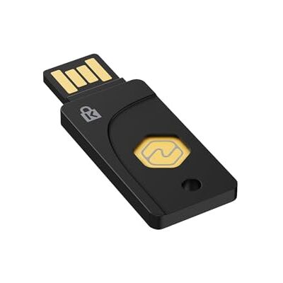 Kensington Clé de sécurité VeriMark NFC+ USB-A, certifiée FIDO2 Niv. 2, Double Interface USB-A et NFC, Compatible Passkeys Windows, macOS, ChromeOS, iOS et Android, Robuste, Noir (K64738WW) - Publicité Kensington Clé de sécurité VeriMark NFC+ USB-A, certifiée FIDO2 Niv. 2, Double Interface USB-A et NFC, Compatible Passkeys Windows, macOS, ChromeOS, iOS et Android, Robuste, Noir (K64738WW) - Publicité