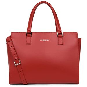 LANCASTER Grand sac cabas main Smooth Rouge - Publicité