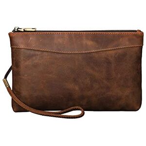 YIHANSS Pochette rétro pour Hommes Portefeuille à Main de Grande capacité Portefeuille d'affaires Sac à Main pour Hommes (Color : A, Size : 15 * 24 * 4cm) - Publicité