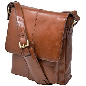 A1 FASHION GOODS Sac bandoulière en cuir véritable pour homme A224 Marron, Échiquier, M - Publicité A1 FASHION GOODS Sac bandoulière en cuir véritable pour homme A224 Marron, Échiquier, M - Publicité