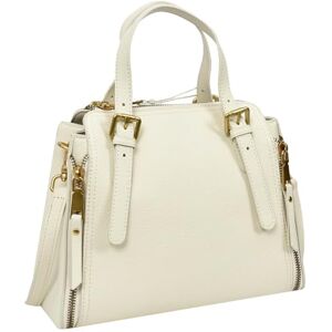 A1 FASHION GOODS Sac à main en cuir de qualité supérieure pour femme, matériel doré, bandoulière amovible, design tendance, blanc, Medium - Publicité A1 FASHION GOODS Sac à main en cuir de qualité supérieure pour femme, matériel doré, bandoulière amovible, design tendance, blanc, Medium - Publicité