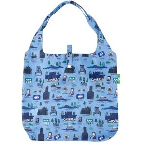 ECO CHIC Sac fourre-tout léger pliable réutilisable résistant à l'eau, Bleu Cumbria - Publicité ECO CHIC Sac fourre-tout léger pliable réutilisable résistant à l'eau, Bleu Cumbria - Publicité