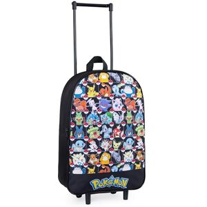 Pokémon Bagages Enfant, Petite Valise Enfant 39x27cm, 10.5L, 2 roulettes, Noir, Fermeture Zippée (Noir AOP) - Publicité Pokémon Bagages Enfant, Petite Valise Enfant 39x27cm, 10.5L, 2 roulettes, Noir, Fermeture Zippée (Noir AOP) - Publicité
