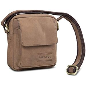 ROYALZ 'Austin' Sac d'épaule Petit pour Hommes en Cuir Véritable Petite Sacoche Homme Bandouliere Cuir Vintage Messager Besace, Couleur:Montana Marron - Publicité ROYALZ 'Austin' Sac d'épaule Petit pour Hommes en Cuir Véritable Petite Sacoche Homme Bandouliere Cuir Vintage Messager Besace, Couleur:Montana Marron - Publicité