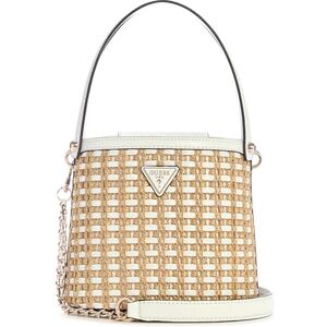 Guess Atalia Crossbody Bucket Bag Natural/White - Publicité Guess Atalia Crossbody Bucket Bag Natural/White - Publicité