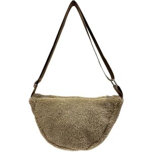 Jeamis Petite Pochette en Peluche Teddy Crossbody pour Unisexe Sac Bandoulière Couleur Unie, taupe, 35x17x10 cm - Publicité Jeamis Petite Pochette en Peluche Teddy Crossbody pour Unisexe Sac Bandoulière Couleur Unie, taupe, 35x17x10 cm - Publicité