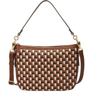 Fossil Jolie Brown Leather or Suede Crossbody bag for Women - Publicité Fossil Jolie Brown Leather or Suede Crossbody bag for Women - Publicité