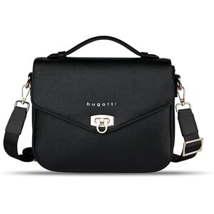 bugatti Ella Classic – Sac bandoulière pour femme, style Saffiano en cuir synthétique, sac à main Noir - Publicité bugatti Ella Classic – Sac bandoulière pour femme, style Saffiano en cuir synthétique, sac à main Noir - Publicité