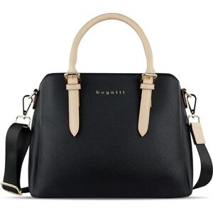 bugatti Ella Sac à main pour femme, sac bowling de taille moyenne en similicuir, noir - Publicité bugatti Ella Sac à main pour femme, sac bowling de taille moyenne en similicuir, noir - Publicité