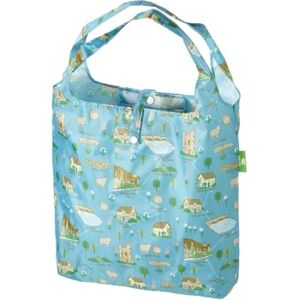 ECO CHIC Sac fourre-tout léger pliable réutilisable résistant à l'eau, Bleu Cotswolds - Publicité ECO CHIC Sac fourre-tout léger pliable réutilisable résistant à l'eau, Bleu Cotswolds - Publicité