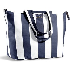Fit & Fresh Foundry by, Sac fourre-tout All The Things, bagages, sac de voyage, sac de week-end pour femme, sac de plage, rayures bleu marine - Publicité Fit & Fresh Foundry by, Sac fourre-tout All The Things, bagages, sac de voyage, sac de week-end pour femme, sac de plage, rayures bleu marine - Publicité