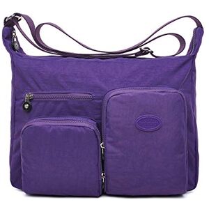 Efanliu Sac Bandouliere Femmes Sac à main Femme Bandoulière Cartable Nylon Multipoche A4 Grand Pour Voyager étudiant - Publicité Efanliu Sac Bandouliere Femmes Sac à main Femme Bandoulière Cartable Nylon Multipoche A4 Grand Pour Voyager étudiant - Publicité