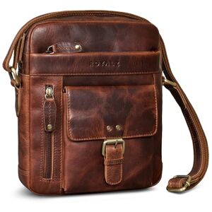 ROYALZ "Greyson sacoche homme cuir bandouliere petit sac à bandoulière au look vintage Sac en cuir pratique pour le quotidien et les loisirs - Publicité ROYALZ "Greyson sacoche homme cuir bandouliere petit sac à bandoulière au look vintage Sac en cuir pratique pour le quotidien et les loisirs - Publicité