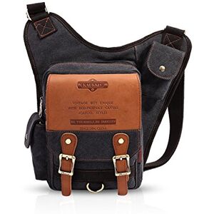 FANDARE Vintage Sling Bag Sacs à Dos Porté Crossbody Bag Voyage Hiking Bag Cycling Sac Bandoulière Trekking Déséquilibrer Porter des Hommes Toile - Publicité FANDARE Vintage Sling Bag Sacs à Dos Porté Crossbody Bag Voyage Hiking Bag Cycling Sac Bandoulière Trekking Déséquilibrer Porter des Hommes Toile - Publicité