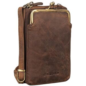 STILORD '' Pochette pour Portable Femme Vintage Petit Sac à Bandoulière en Cuir Véritable Porte-Monnaie Rétro Femme, Couleur:Marron Moyen - Publicité STILORD '' Pochette pour Portable Femme Vintage Petit Sac à Bandoulière en Cuir Véritable Porte-Monnaie Rétro Femme, Couleur:Marron Moyen - Publicité