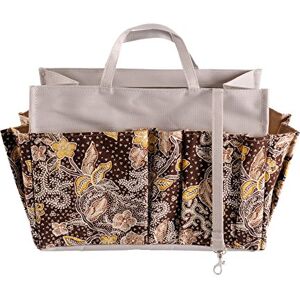 ChicaChicBiarritz Organisateur De Sac XL Beige Batik Marron Taille XL : Long 26 Cm X Haut 19 Cm X Prof 12 Cm - Publicité