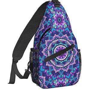 EujGvboU Galaxy Wolf Sac à bandoulière décontracté pour femme Sac à dos pour homme Sac de poitrine Gym Cyclisme Voyage Randonnée, Imprimé mandala de style bohème, 7.5 X 3.5 X 15.3 Inches - Publicité EujGvboU Galaxy Wolf Sac à bandoulière décontracté pour femme Sac à dos pour homme Sac de poitrine Gym Cyclisme Voyage Randonnée, Imprimé mandala de style bohème, 7.5 X 3.5 X 15.3 Inches - Publicité