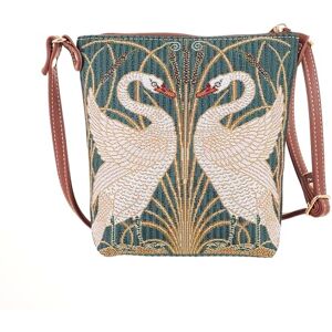 Signare Petit sac à bandoulière en tapisserie pour femme avec motifs d'animaux et d'animaux domestiques (cygne) - Publicité Signare Petit sac à bandoulière en tapisserie pour femme avec motifs d'animaux et d'animaux domestiques (cygne) - Publicité