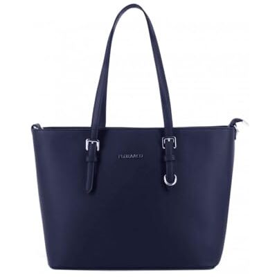 flora & co Grand Sac à Main Femme Cabas Fourre-Tout Simili Cuir PU Rigide Sac Elégant Ville Travail Lycée Shopper Porté Epaule Bandoulière Grande Capacité A4 Mode Chic Noir (Bleu Marine) - Publicité flora & co Grand Sac à Main Femme Cabas Fourre-Tout Simili Cuir PU Rigide Sac Elégant Ville Travail Lycée Shopper Porté Epaule Bandoulière Grande Capacité A4 Mode Chic Noir (Bleu Marine) - Publicité