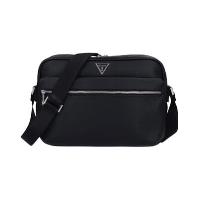 Guess sac a bandouliere Certosa Saffiano Smart Crossbody Medium With Pouch, Black, 35 x 26 x 8 cm - Publicité Guess sac a bandouliere Certosa Saffiano Smart Crossbody Medium With Pouch, Black, 35 x 26 x 8 cm - Publicité