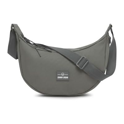 Johnny Urban Sac Bandoulière Femme & Homme Gris Ally Medium Half Moon Bag Sac Banane avec Sangle Réglable Sacoche Demi Lune Imperméable - Publicité Johnny Urban Sac Bandoulière Femme & Homme Gris Ally Medium Half Moon Bag Sac Banane avec Sangle Réglable Sacoche Demi Lune Imperméable - Publicité