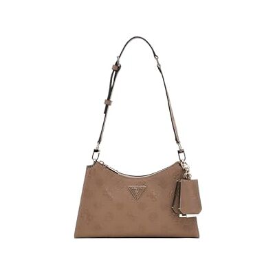 Guess sac à épaule Cresidia II Top Zip Shoulder Bag Dark Taupe Logo - Publicité Guess sac à épaule Cresidia II Top Zip Shoulder Bag Dark Taupe Logo - Publicité