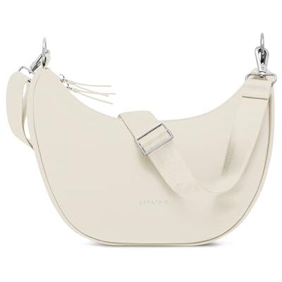 Expatrié Sac Bandoulière Femmes Lea Medium Half Moon Bag Sac Banane avec Sangle Réglable Sacoche Demi Lune en Cuir Végétalien Imperméable - Publicité Expatrié Sac Bandoulière Femmes Lea Medium Half Moon Bag Sac Banane avec Sangle Réglable Sacoche Demi Lune en Cuir Végétalien Imperméable - Publicité