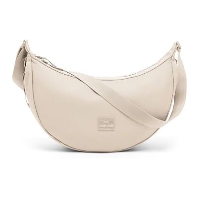 Johnny Urban Sac Bandoulière Femme & Homme Beige Ally Large Half Moon Bag Grand Sac Banane avec Sangle Réglable Sacoche Demi Lune Imperméable - Publicité Johnny Urban Sac Bandoulière Femme & Homme Beige Ally Large Half Moon Bag Grand Sac Banane avec Sangle Réglable Sacoche Demi Lune Imperméable - Publicité
