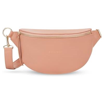 Expatrié Sac à Main pour Femmes Rosé Alice Small Sac Banane en Cuir Végétal pour Festival, Voyage et Vie Quotidienne Sac à Hanche Elégant Déperlant - Publicité Expatrié Sac à Main pour Femmes Rosé Alice Small Sac Banane en Cuir Végétal pour Festival, Voyage et Vie Quotidienne Sac à Hanche Elégant Déperlant - Publicité