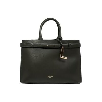 Lancel Faubourg Sac à Main en Cuir de Vachette, Noir, Cabas Élégant avec Doublure Textile, 34 x 23 x 14 cm, Fermeture Magnétique - Publicité Lancel Faubourg Sac à Main en Cuir de Vachette, Noir, Cabas Élégant avec Doublure Textile, 34 x 23 x 14 cm, Fermeture Magnétique - Publicité