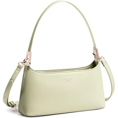 David Jones Sac Porté Epaule Femme Sac à Main Porté Sous Epaule Bras Sac Bandoulière Similicuir PU Rigide Sac de Ville Mode Tendance Elegant pour Téléphone Portefeuille Vert Olive - Publicité David Jones Sac Porté Epaule Femme Sac à Main Porté Sous Epaule Bras Sac Bandoulière Similicuir PU Rigide Sac de Ville Mode Tendance Elegant pour Téléphone Portefeuille Vert Olive - Publicité