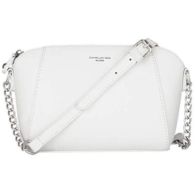David Jones Petit Sac Bandoulière Femme Trapèze Sac à Main Chaîne Porté Epaule Cuir PU Besace Sacoche Croisé Travers Pochette Soirée Mode Travail Shopping Elégant Tendance Chic, Blanc, Taille, - Publicité David Jones Petit Sac Bandoulière Femme Trapèze Sac à Main Chaîne Porté Epaule Cuir PU Besace Sacoche Croisé Travers Pochette Soirée Mode Travail Shopping Elégant Tendance Chic, Blanc, Taille, - Publicité
