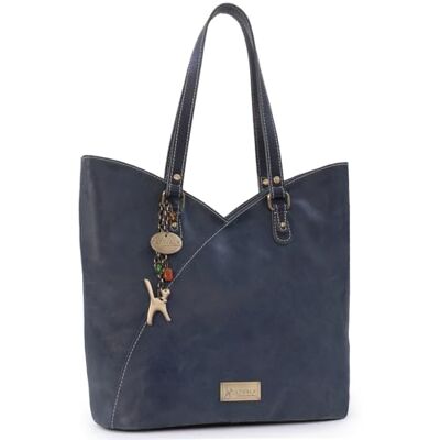 Tigi Collection Handbags Grand Cabas Femme Sac Fourre Tout Fermeture Éclair Sac à Main Porté Épaule Tulipe Cuir Veilli Bleu - Publicité Tigi Collection Handbags Grand Cabas Femme Sac Fourre Tout Fermeture Éclair Sac à Main Porté Épaule Tulipe Cuir Veilli Bleu - Publicité