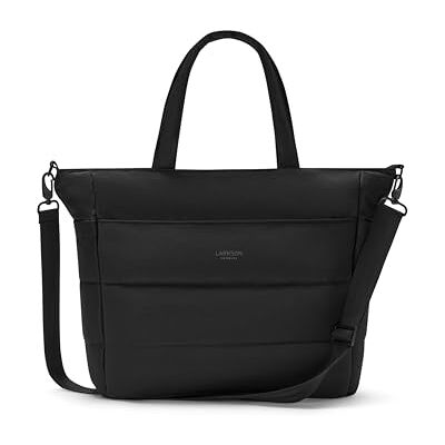 LARKSON Puffer Tote Bag Femmes Alma Sac Fourre-tout Puffy avec de Multiples Compartiments, Sac à Bandoulière, Shopper avec Fermeture Éclair, Hydrofuge - Publicité LARKSON Puffer Tote Bag Femmes Alma Sac Fourre-tout Puffy avec de Multiples Compartiments, Sac à Bandoulière, Shopper avec Fermeture Éclair, Hydrofuge - Publicité