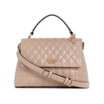 Guess Yarmilla Top Handle Flap Bag Taupe - Publicité Guess Yarmilla Top Handle Flap Bag Taupe - Publicité
