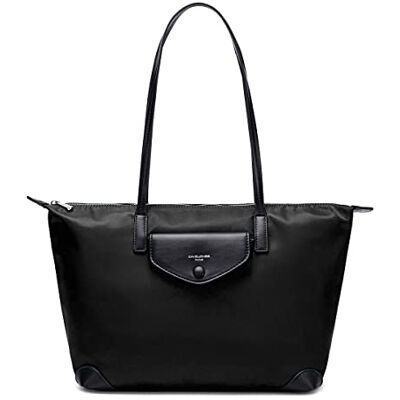 David Jones Sac à Main Cabas Nylon Femme Fourre-Tout Shopping Souple Grande Capacité Shopper Tote Porté Epaule Bandoulière Elégant Travail Ville Voyage Mode Original Tendance Noir - Publicité David Jones Sac à Main Cabas Nylon Femme Fourre-Tout Shopping Souple Grande Capacité Shopper Tote Porté Epaule Bandoulière Elégant Travail Ville Voyage Mode Original Tendance Noir - Publicité