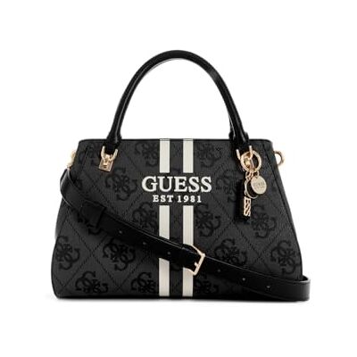 Guess Noelle II Luxury Satchel Bag Coal Logo - Publicité Guess Noelle II Luxury Satchel Bag Coal Logo - Publicité