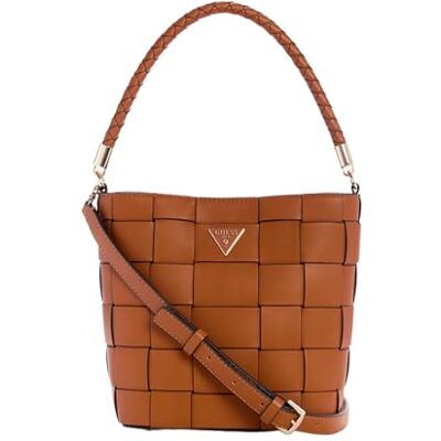 Guess Maylee Bucket Bag Caramel - Publicité Guess Maylee Bucket Bag Caramel - Publicité