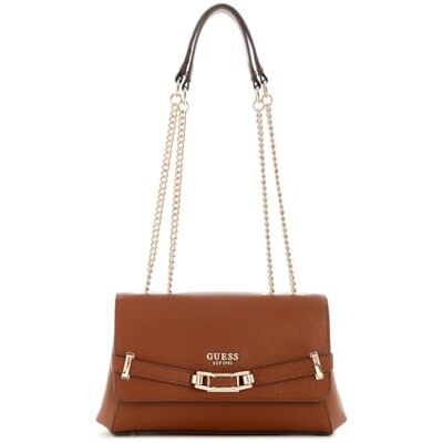 Guess Silvye Convertible Xbody Flap Bag Cognac - Publicité Guess Silvye Convertible Xbody Flap Bag Cognac - Publicité