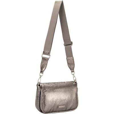 David Jones Paris Mini Pochette Femme Trousse Tout Cuir PU Pochette Porter travers Pochette téléphone portable Elégant Ville Fille Mode Elégant Tendance Soirée Sortie (DARK SILVER) - Publicité David Jones Paris Mini Pochette Femme Trousse Tout Cuir PU Pochette Porter travers Pochette téléphone portable Elégant Ville Fille Mode Elégant Tendance Soirée Sortie (DARK SILVER) - Publicité