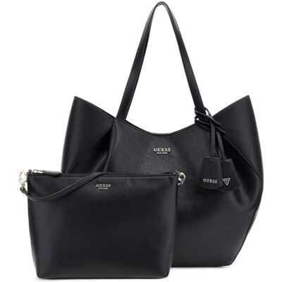 Guess sac shopper Amorette 2 in 1 Tote Bag Black noir - Publicité Guess sac shopper Amorette 2 in 1 Tote Bag Black noir - Publicité